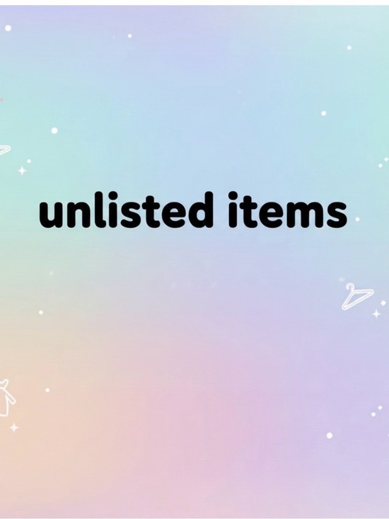 Other - Unlisted Items 1-25💜